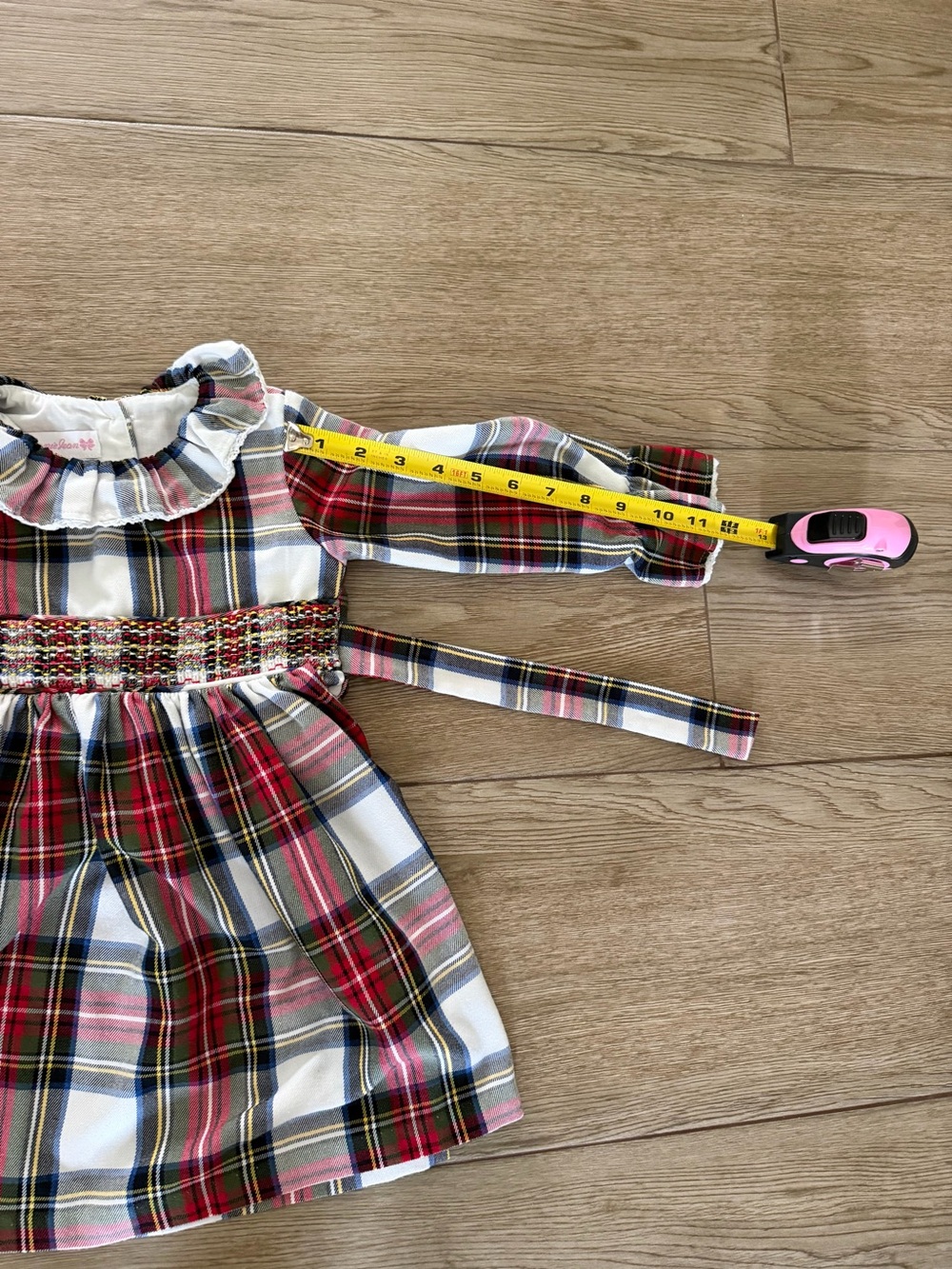 Vintage Bonnie Jean Red, Blue, White Plaid Dress 3t - Picture 3 of 6